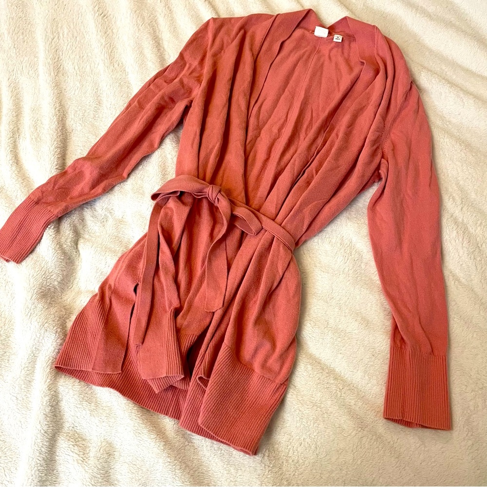 Pink GAP Cardigan Belted Detail Size XL